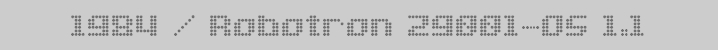 1984 / Robotron Z9001-OS 1.1